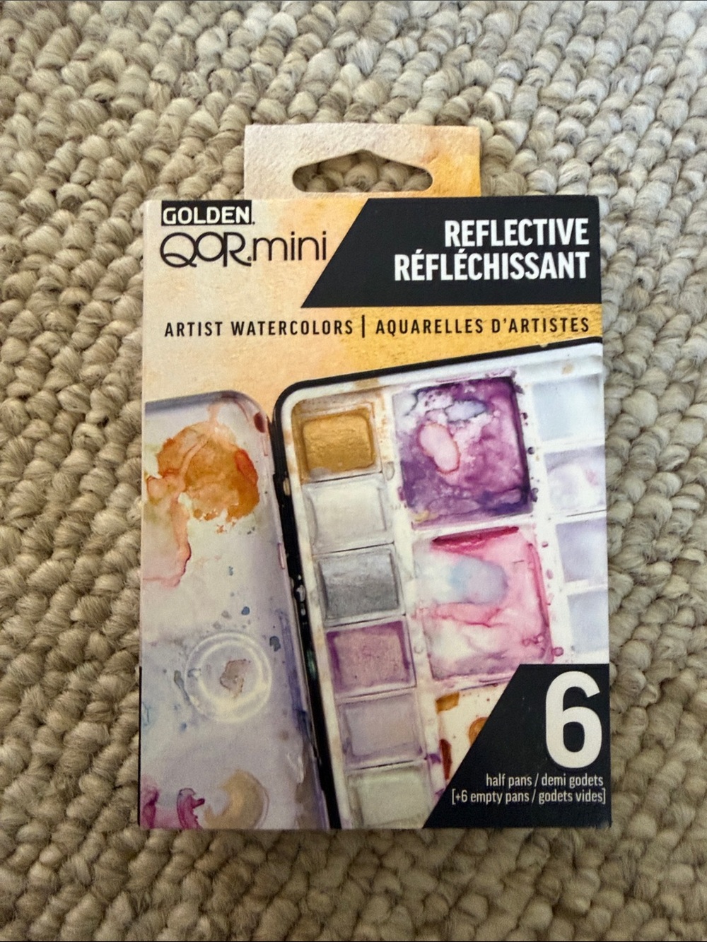 QOR Mini Reflective Artist Watercolors - Purple & Gold